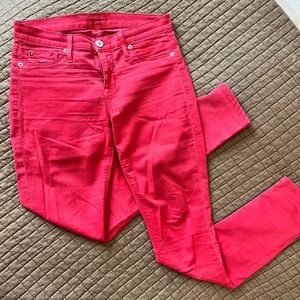 Hot pink Hudson skinny jeans 26 Nico